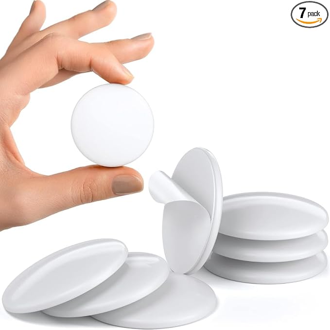 Strongest Home Wall Door Handle Stopper Set. 7 Pieces of White Silicone Door by STRONGESTHOME