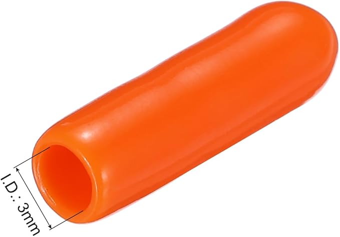 uxcell 20pcs Rubber End Caps 3mm ID Vinyl PVC Round Tube Bolt Cap Cover Screw - Image 3