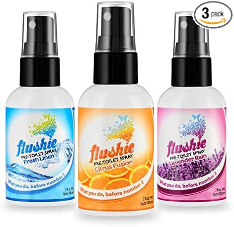 Flushie Pre-Toilet Sprays for Poop Travel Size Toiletries Bathroom Spray for by FlushiePre-ToiletSpray