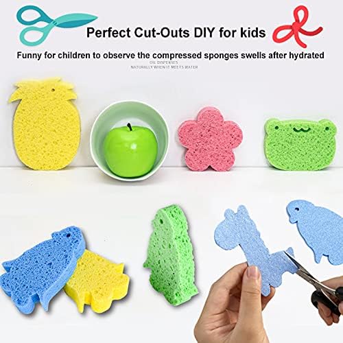 METUUTER 24-Count Cleaning Scrub Sponge- Compressed Cellulose Sponges - Image 6