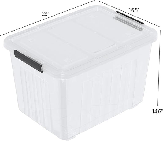 Zopnny 70 Qt Large Plastic Storage Box - Image 2