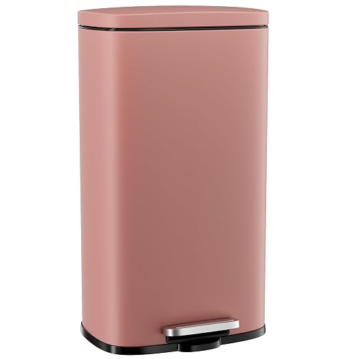 Arlopu 8/13.2 Gallon Step Trash Can, Stainless Steel Garbage Bin, Soft-Close by Arlopu