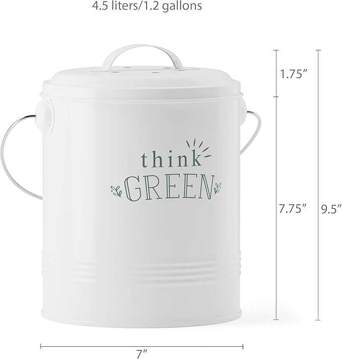 Barnyard Designs Compost Bin for Kitchen Counter - Image 4