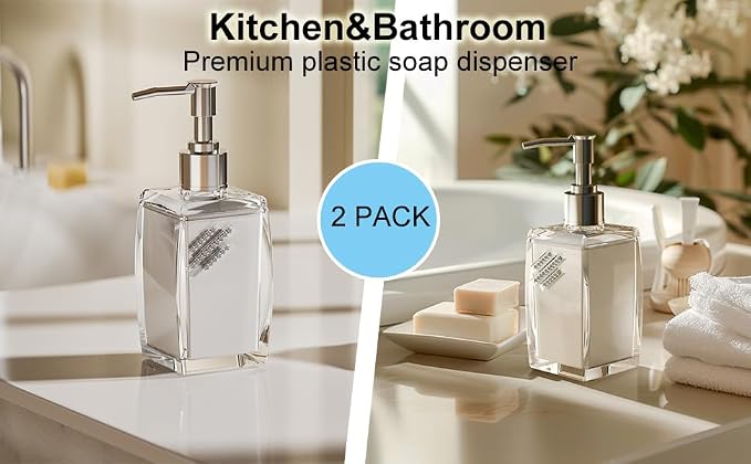 2 Pack Soap Dispenser, soap Dispenser - Image 7