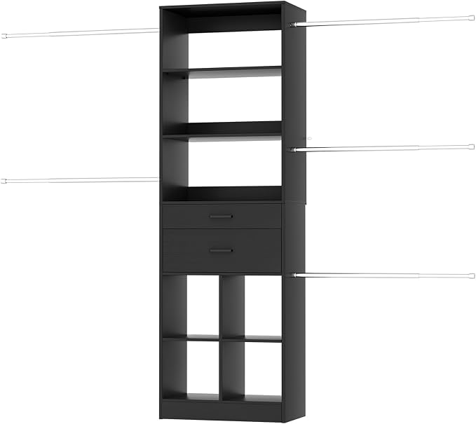 Closet System, 4-8 FT Closet Organizer Tower - Image 8