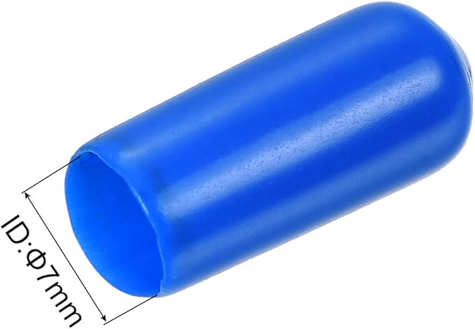 uxcell 20pcs Rubber End Caps 7mm ID Vinyl PVC Round Tube Bolt Cap Cover Screw - Image 3