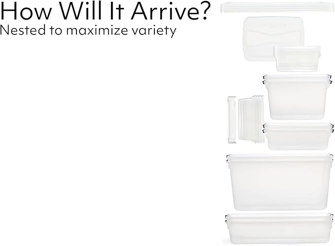 Rubbermaid Cleverstore Clear Dorm Variety 16-Pack, Made in USA, Stackable Large - Image 3
