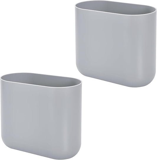iDesign Small Oval Plastic Trash Ideal by iDesign