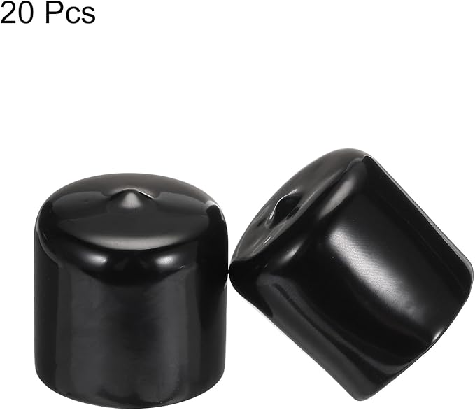 uxcell 20pcs Rubber End Caps 32mm ID Vinyl PVC Round Tube Bolt Cap Cover Screw - Image 2