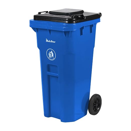 32 Gallon Trash Can Outdoor Recycling Bin by PlasticPrince