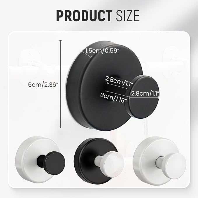 Suction Cup Hooks for Wreaths, 2025 New No Drill Suction Cup Hooks on Glass - Image 6