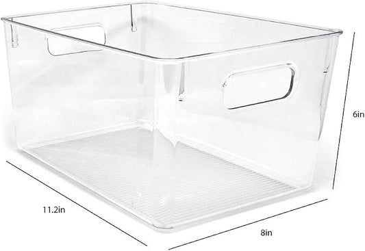Isaac Jacobs 3-Pack Large Clear Storage Bins - Image 2