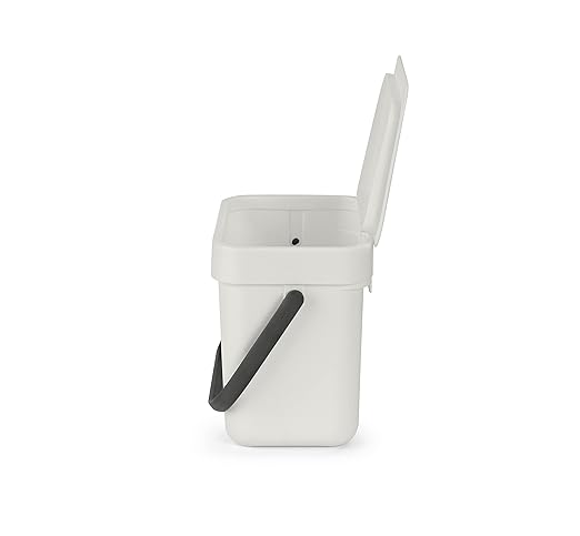 Brabantia Sort & Go Food Trash Can Small Countertop Kitchen Compost Caddy - Image 4