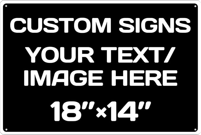 Custom Aluminum Weatherproof Metal Sign by Repaly