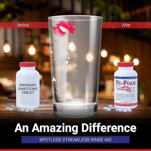 Nu-Foam Sanitizing Tablets for Bar Glassware – Superior Rinse Aid - Image 3