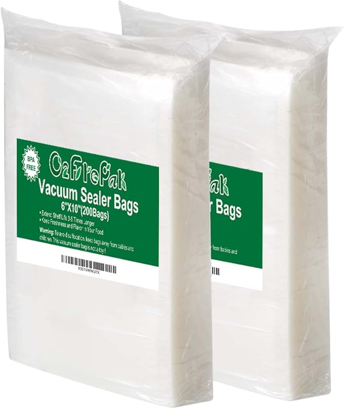 O2frepak 200 Pint 6" x 10" Vacuum Sealer Bags by O2frepak