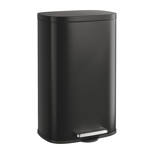 WLIVE 13 Gallon Stainless Steel Trash Can by WLIVE