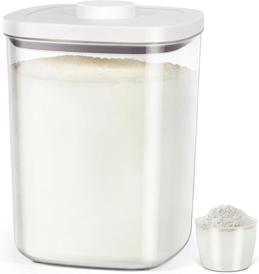 Airtight Rice Container 25 Lbs, Dry Food Holder by TBMAXS