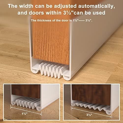 Weather Stripping Door Seal, Strong Adhesive Door Sweep - Image 3