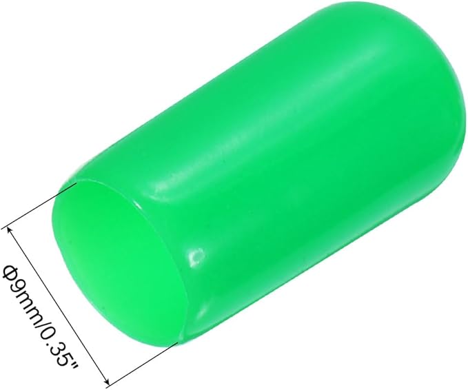 uxcell 20pcs Rubber End Caps 9mm ID Vinyl PVC Round Tube Bolt Cap Cover Screw - Image 3