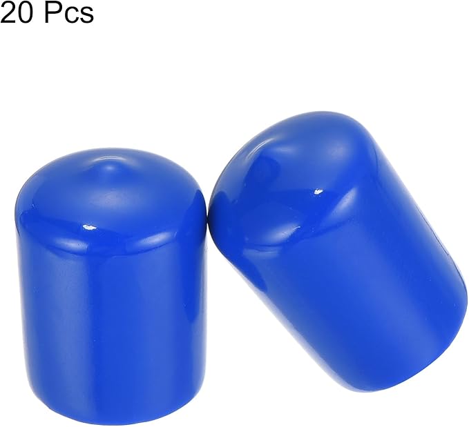 uxcell 20pcs Rubber End Caps 20mm ID Vinyl Round Tube Bolt Cap Cover Screw - Image 2
