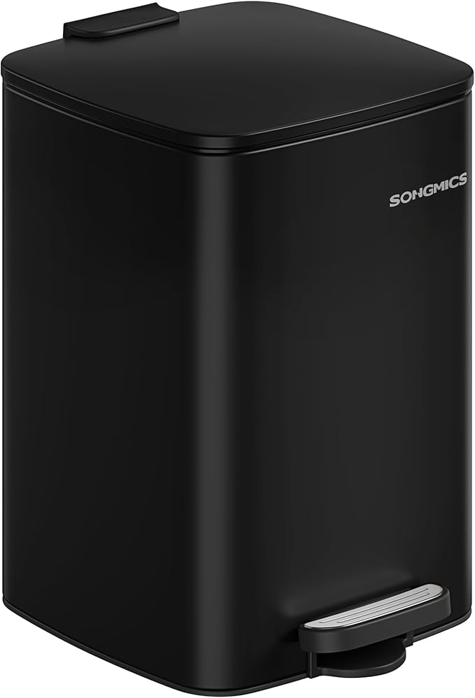 SONGMICS Kitchen Trash Can, 5.2-Gallon Trash Bin, Stainless Steel Garbage Can by SONGMICSbySONGMICSHOME
