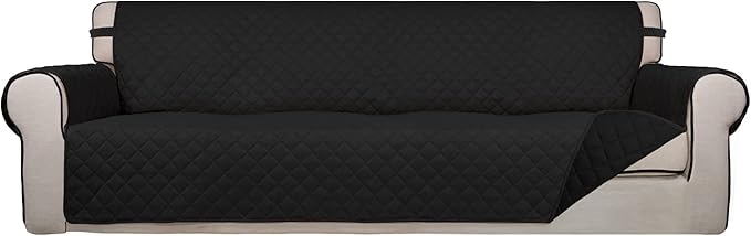 PureFit Reversible Quilted Sofa Cover, Water Resistant Slipcover Furniture by PureFit