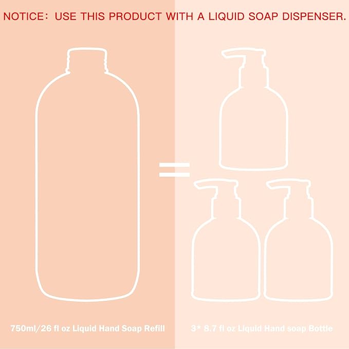 ROMIIE ZOI Liquid Hand Soap Refill, Gentle & Moisturizing Formula, 750 ML/ 26 - Image 7