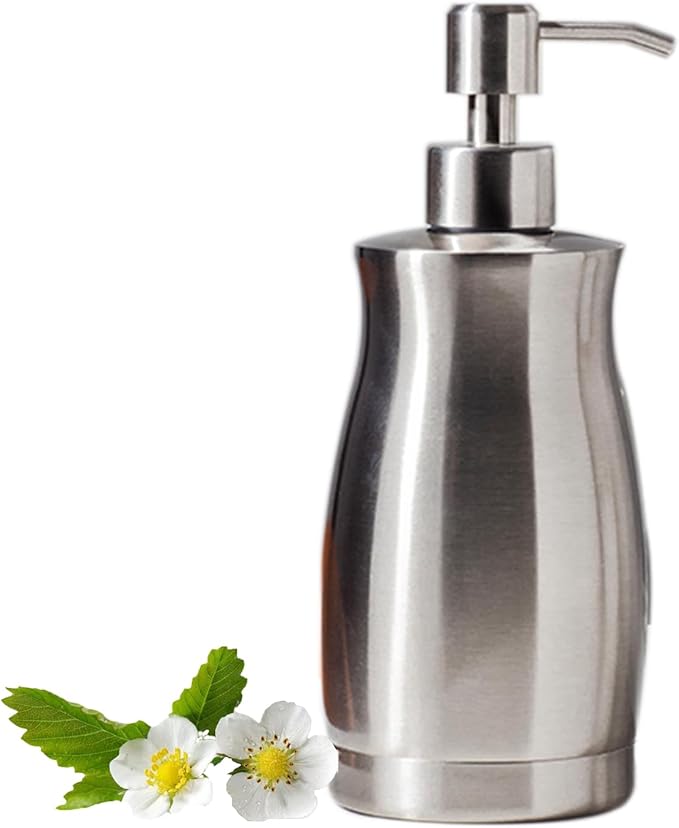 Brushed Stainless Steel Countertop Soap Dispenser Rust and Leak Resistant Hand by ZEBEYIMA