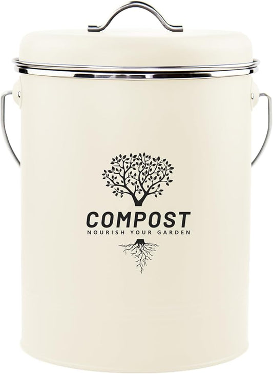 Kitchen Countertop Compost Bin, Odor Resistant Indoor Compost Bin by Holismo