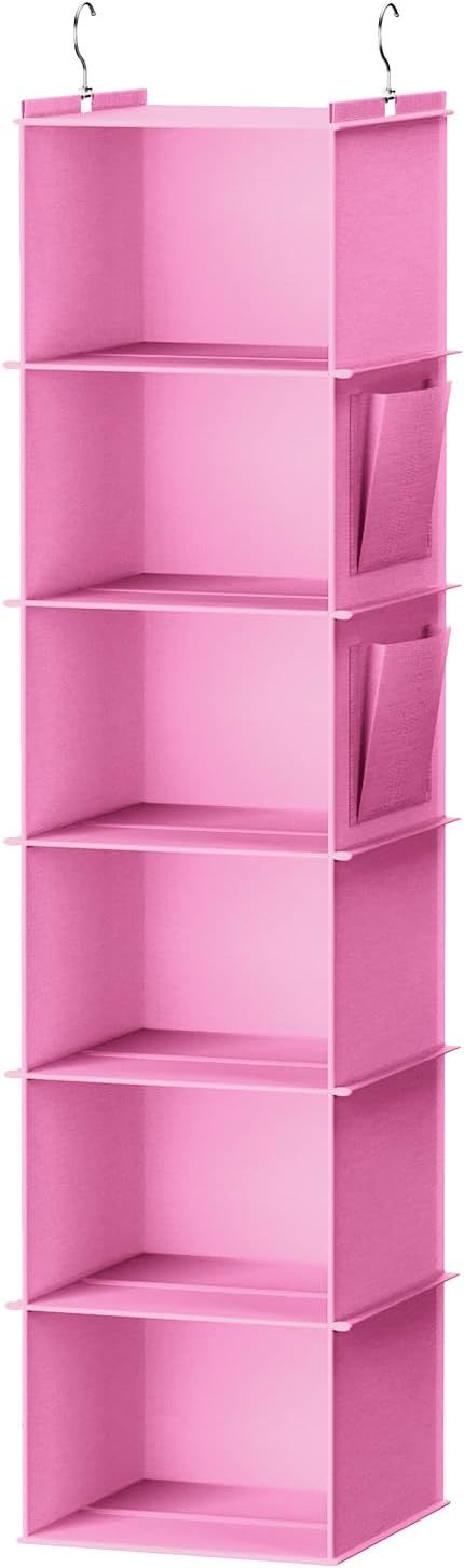 YOUDENOVA Hanging Closet Organizer and Storage, 6-Shelf Closet Hanging Storage by YOUDENOVA