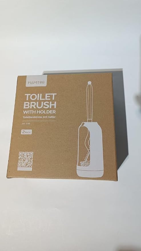HAMITOR Toilet Bowl Brush Holder Set: Bathroom Deep Cleaning Toilet Cleaner - Image 7
