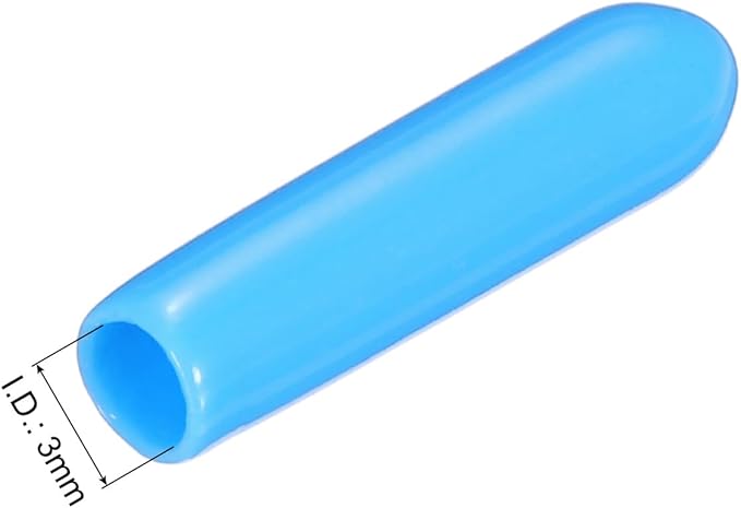 uxcell 20pcs Rubber End Caps 3mm ID Vinyl PVC Round Tube Bolt Cap Cover Screw - Image 3