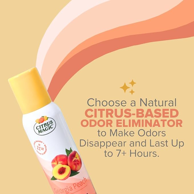 Citrus Magic Odor Eliminating Air Freshener Spray, Georgia Peach - Image 5