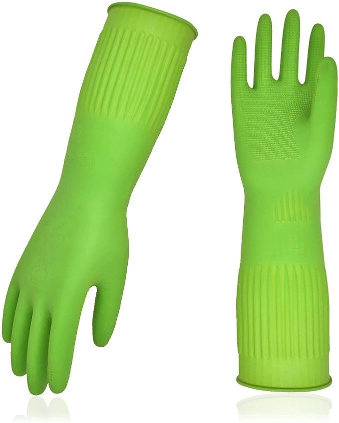 Vgo... 1-Pair Dishwashing Gloves, Reusable Household Gloves, Kitchen Gloves by Vgo