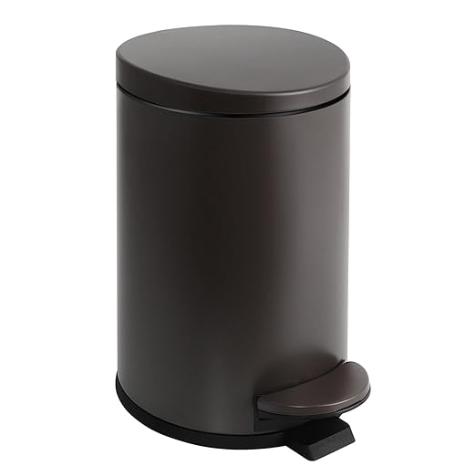 TIPGO Small Trash Can with Lid Soft Close, 4.5 Liters / 1.2 Gallon Bathroom by TIPGO