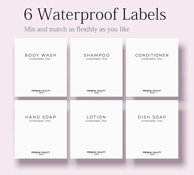 3 Pack of Shampoo and Conditioner Bottles - Image 4