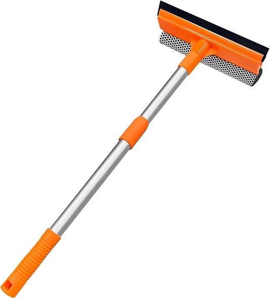 Squeegee for Window | 2-in-1 Window Cleaner Sponge and Soft Rubber Strip by ARTIPOLY