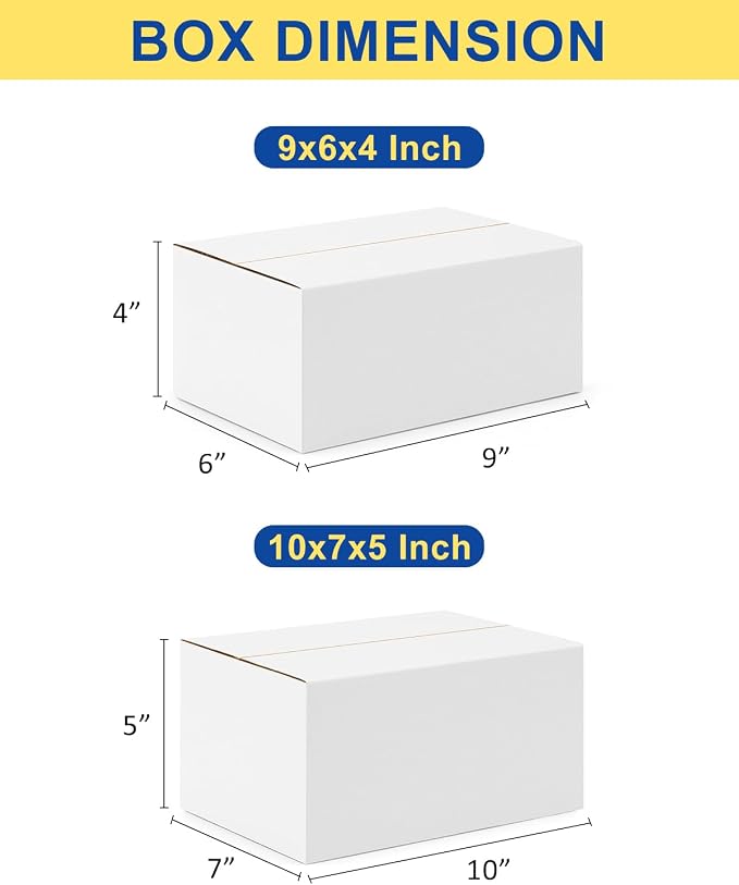 Assorted-Sizes-Shipping-Boxes-40-Pack: 9x6x4 & 10x7x5 - Image 2