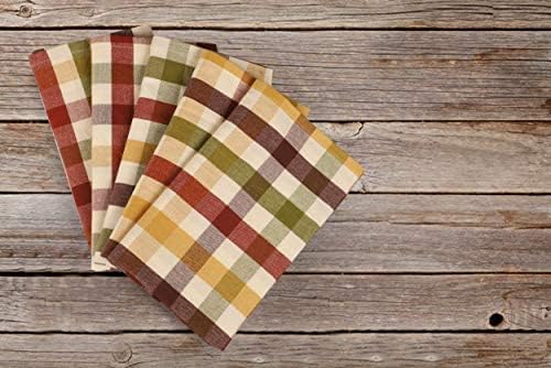 Kitchen Towels Set of 6 Multiolor Buffalo Checks 20X30 Inches, Soft Premium - Image 3