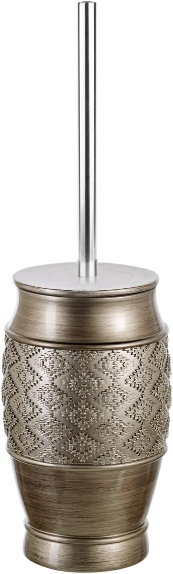 Creative Scents Dublin Silver Toilet Brush Set - Image 3