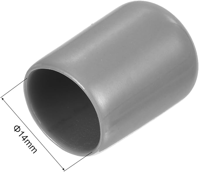 uxcell 20pcs Rubber End Caps Protective Caps 14mm ID Vinyl PVC Round Tube Bolt - Image 3