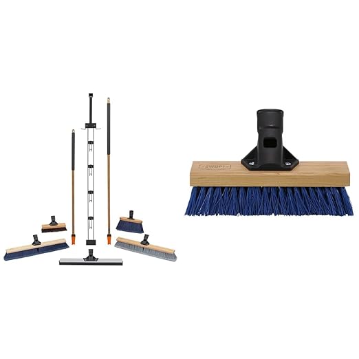 SWOPT Garage Kit — Includes 48” and 60” Wooden Handles, Smooth Surface Push by SWOPTCleaning