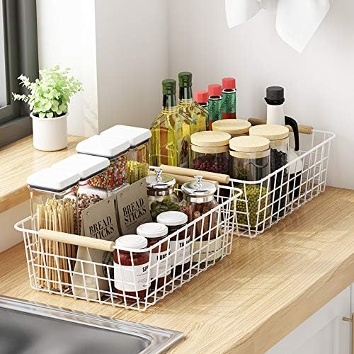 LeleCAT White Wire Baskets for Organizing - Image 7