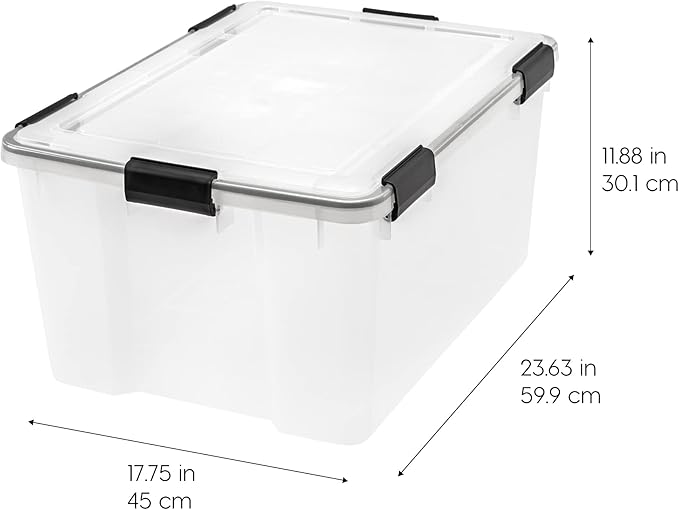 IRIS USA 110559 62.8 Quart Weathertight Plastic Storage Box - Image 2