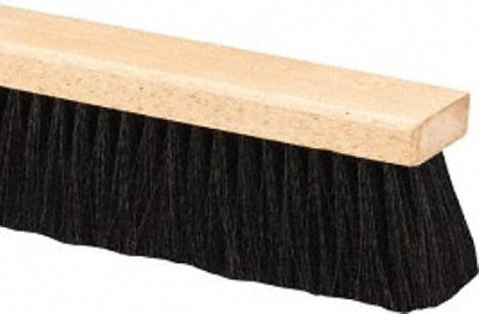 PRO SOURCE 24" Push Broom Head: Poly Bristles, Threaded Wood Block - Image 2