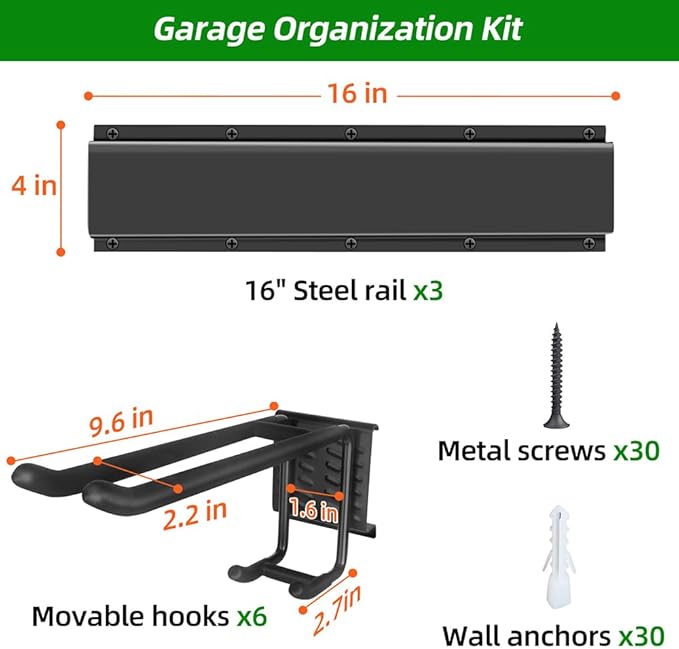 Garage Tool Organizer Wall Mount - Image 6