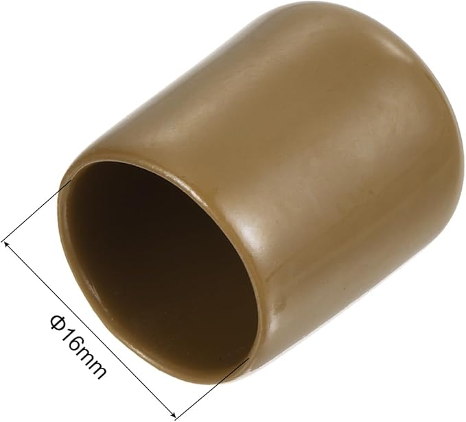 uxcell 20pcs Rubber End Caps 16mm ID Vinyl PVC Round Tube Bolt Cap Cover Screw - Image 3