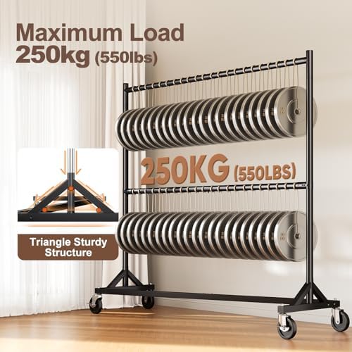 HOKEEPER Z Rack, Clothes Rack Hold 550LB Adjustable Height Double Rod Black