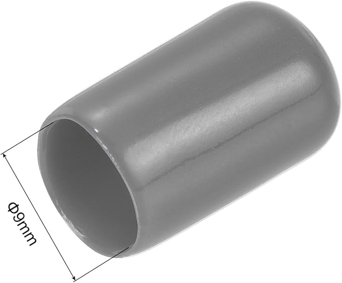 uxcell 20pcs Rubber End Caps 9mm ID Vinyl PVC Round Tube Bolt Cap Cover Screw - Image 3